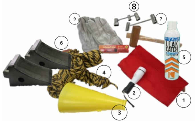 防災工具一式画像